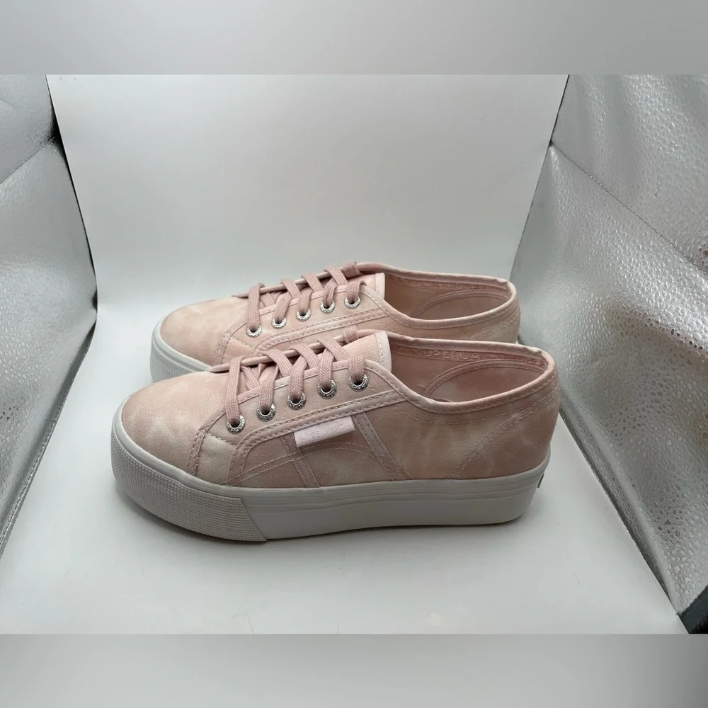 Superga pink marble platform sneakers women’s EU 37